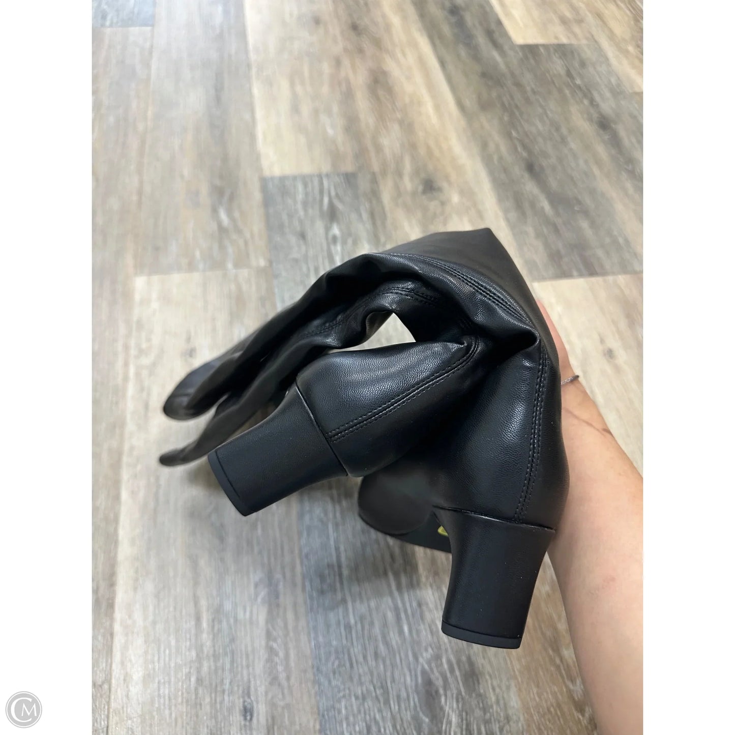 Boots Knee Heels By Banana Republic In Black, Size: 9