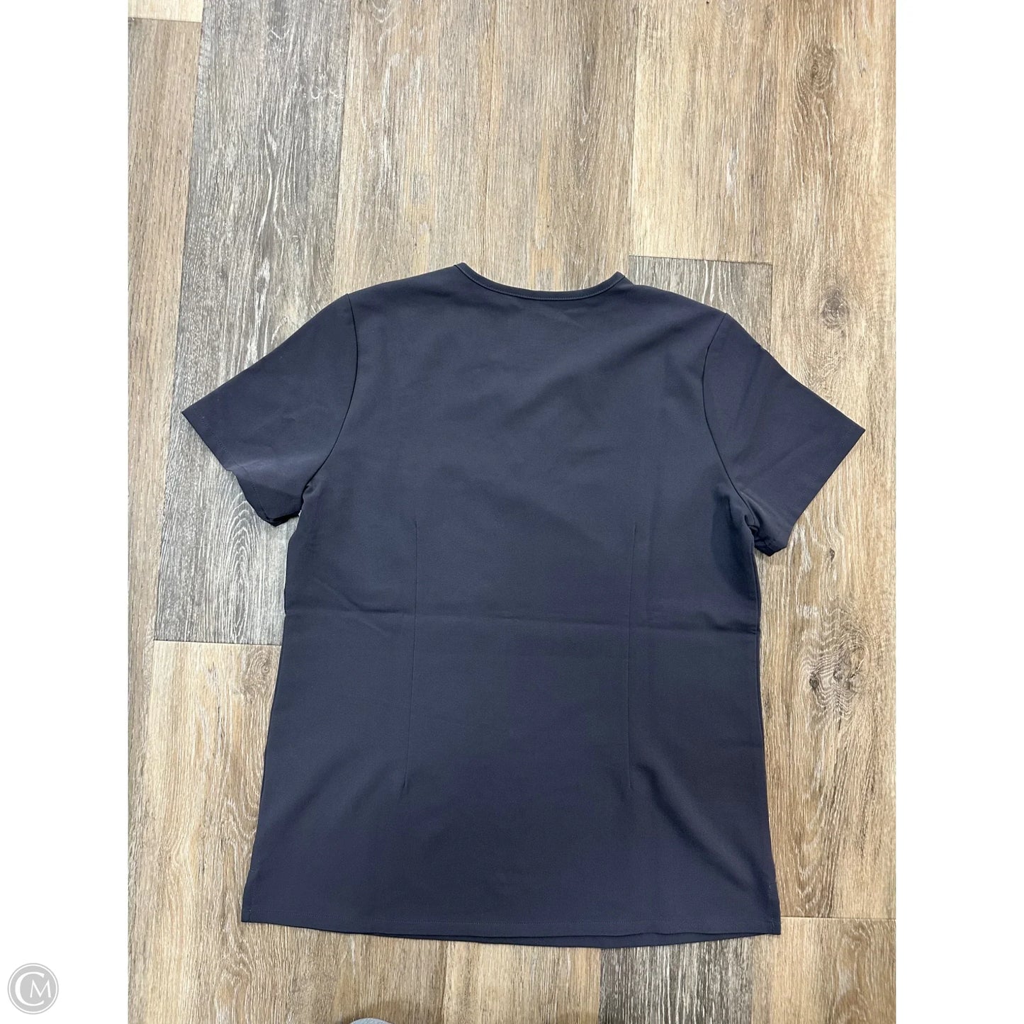 Athletic Top Short Sleeve By Figs In Grey, Size: S