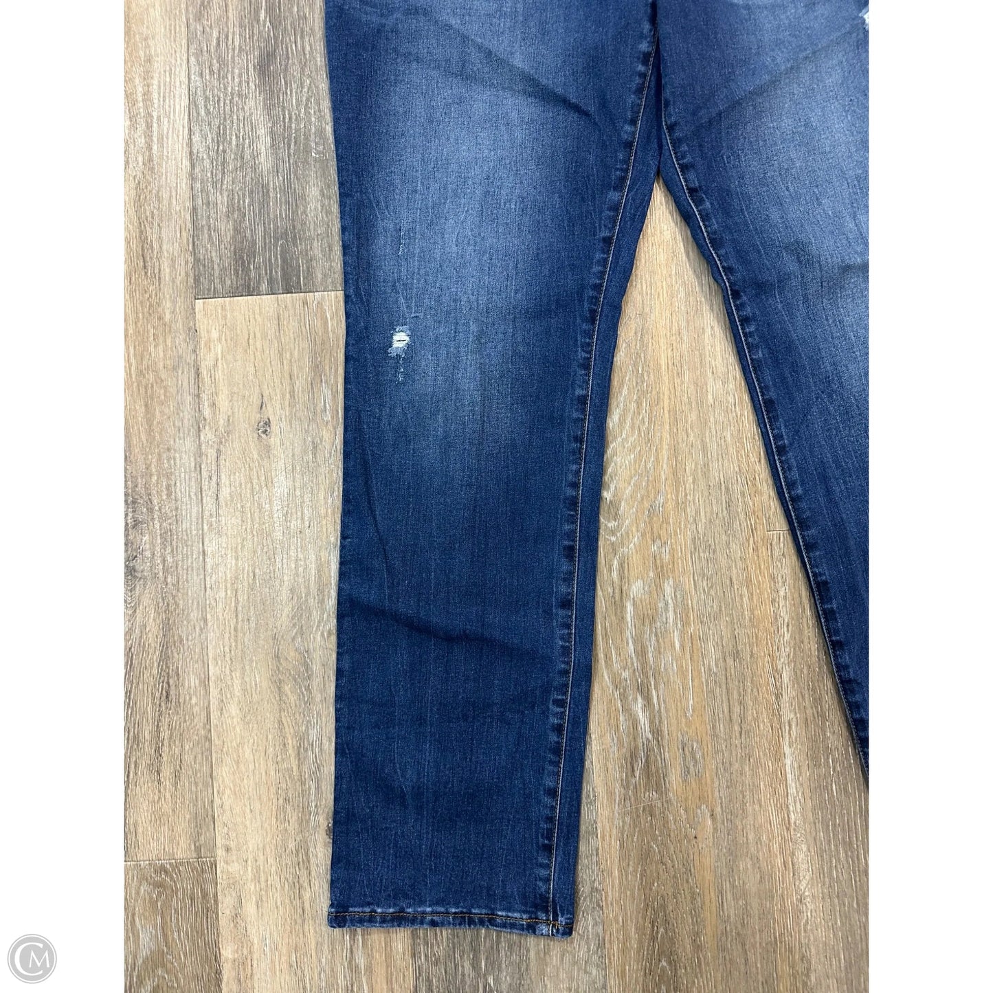 Jeans Straight By Kut In Blue Denim, Size: 14