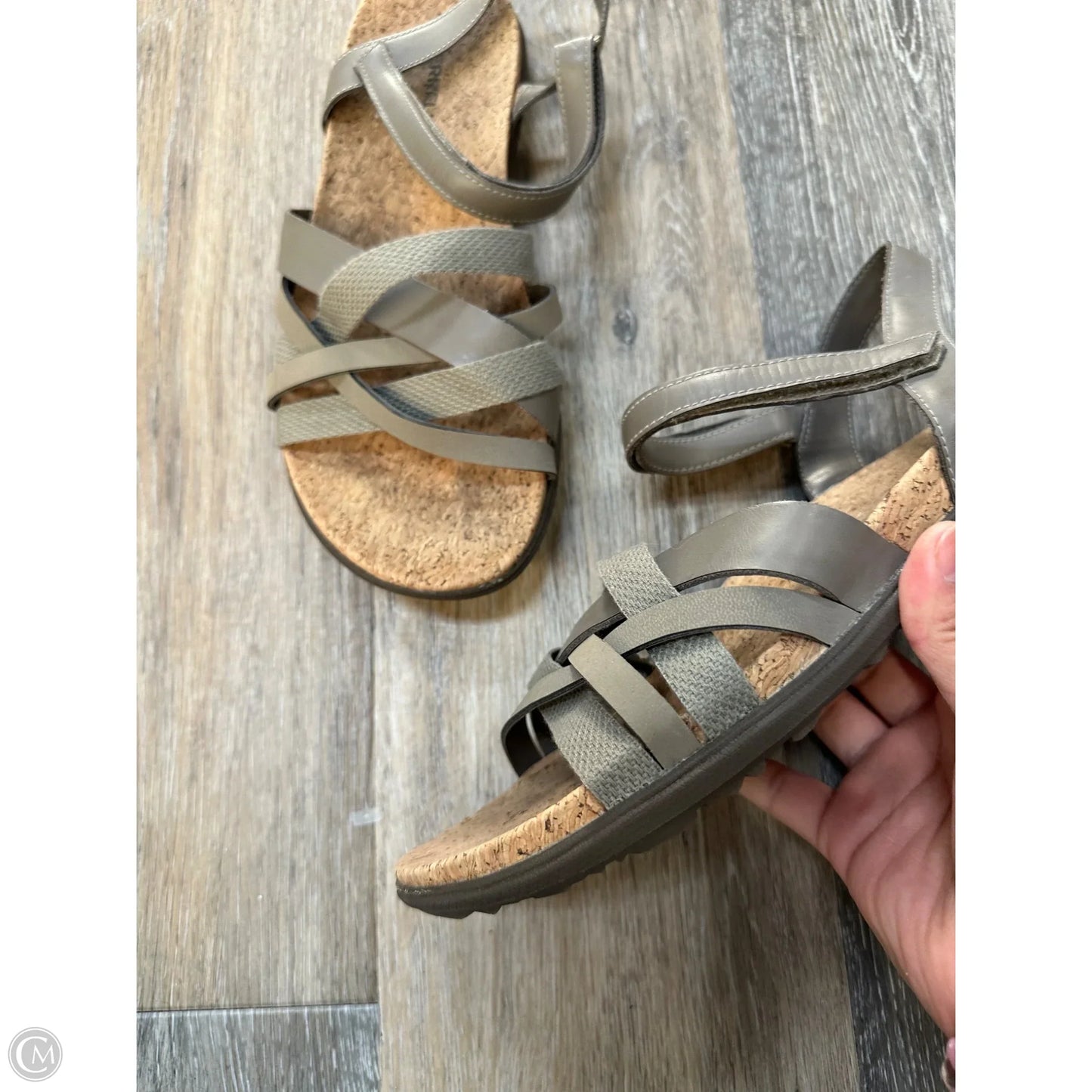 Sandals Flip Flops By Merrell In Grey, Size: 12