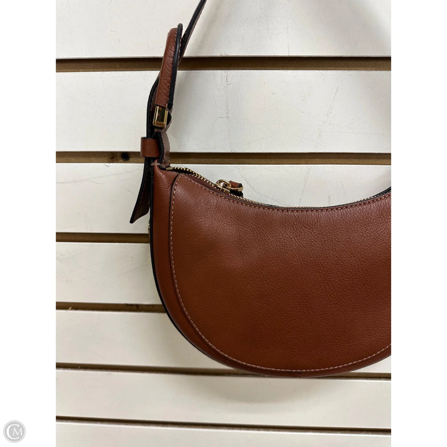 Handbag Leather By Fossil, Size: Small