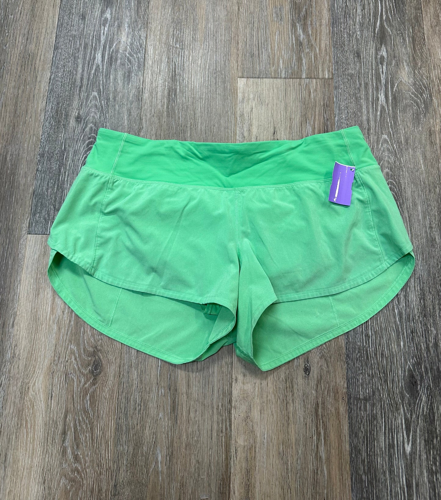 Athletic Shorts By Lululemon In Green, Size: 8