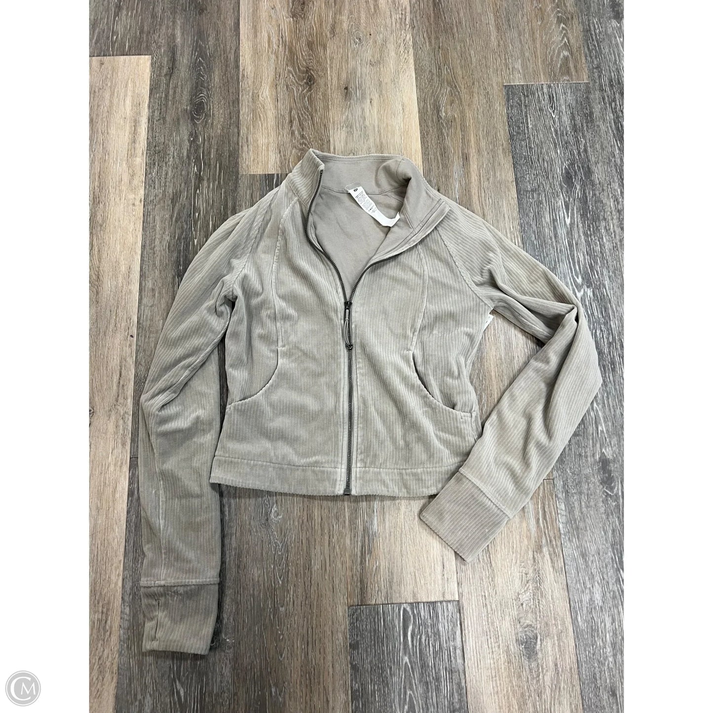 Athletic Jacket By Lululemon In Green, Size: 6