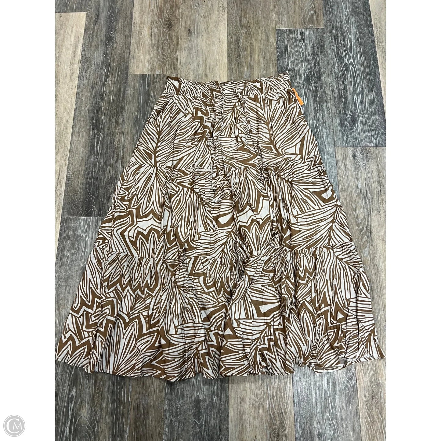 Skirt Midi By Vici In Tan, Size: Xl