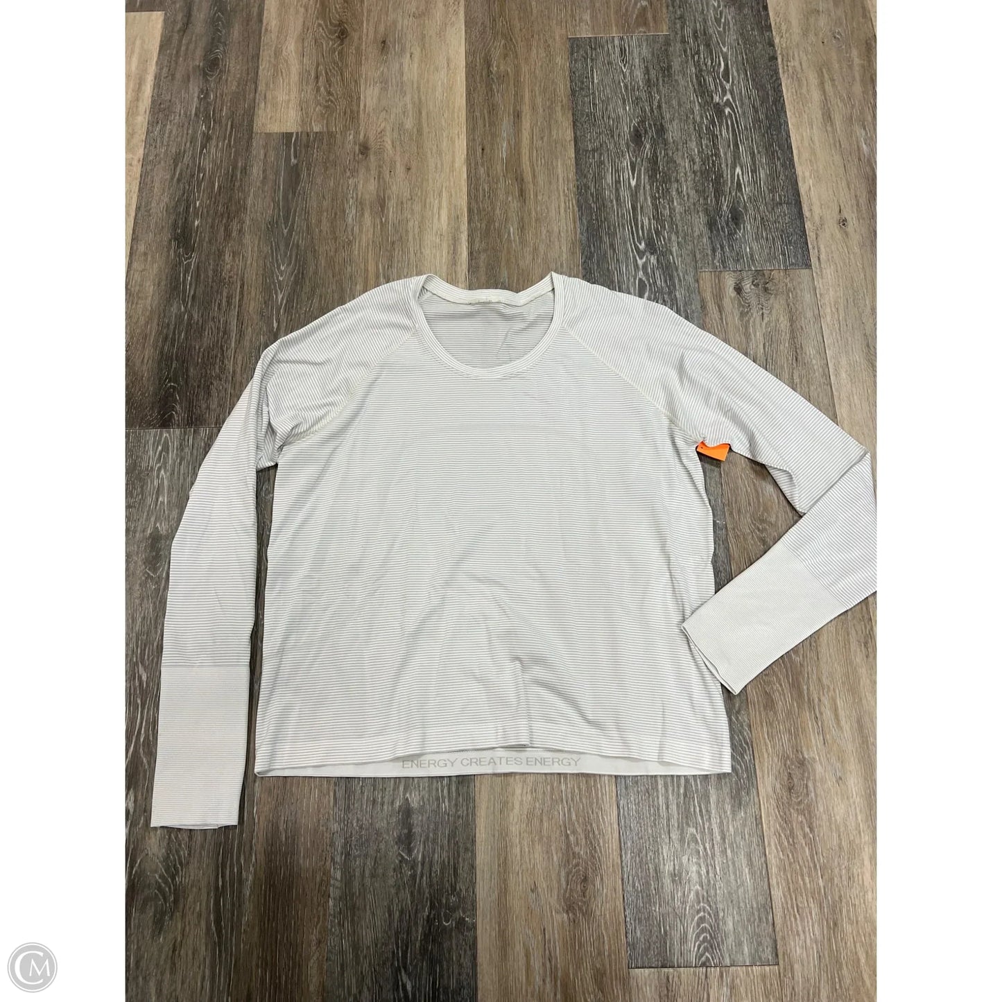 Athletic Top Long Sleeve Crewneck By Lululemon In Grey, Size: 16