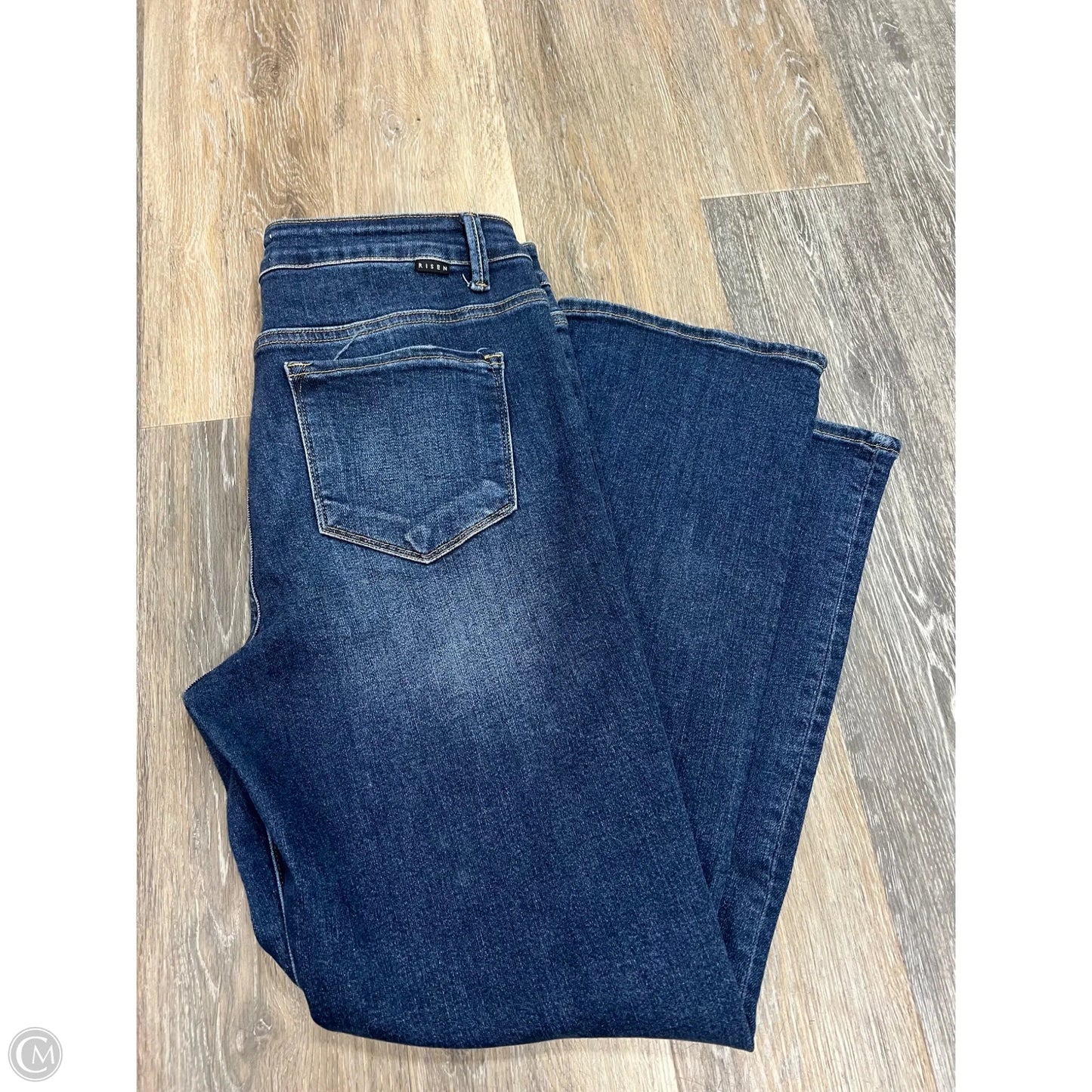 Jeans Straight By Risen In Blue Denim, Size: 12