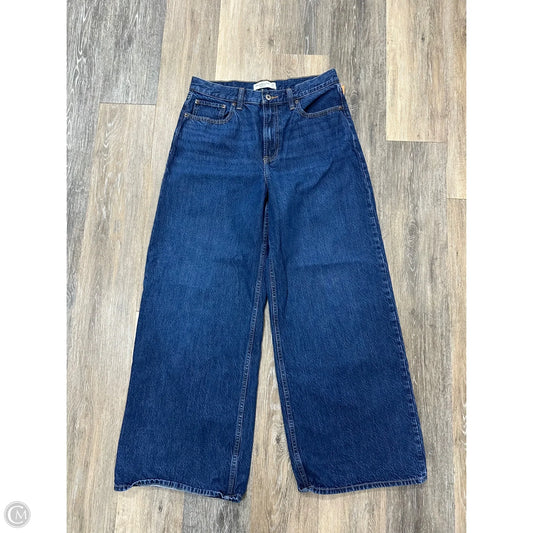 Jeans Wide Leg By Abercrombie And Fitch In Blue Denim, Size: 8
