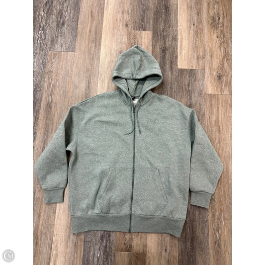 Athletic Sweatshirt Hoodie By Under Armour In Green, Size: L