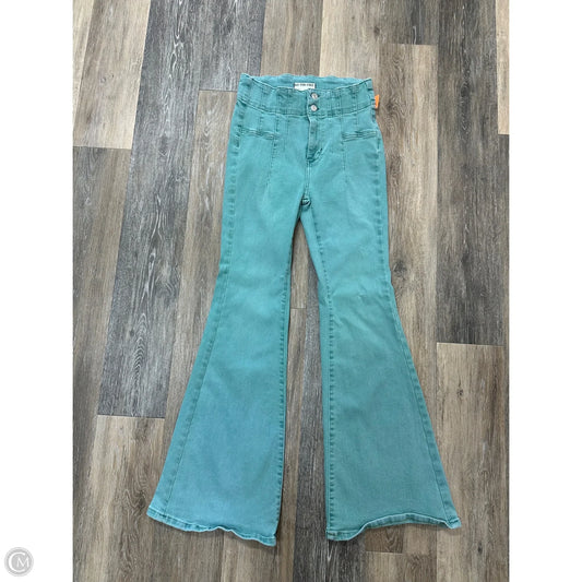 Jeans Flared By We The Free In Green Denim, Size: 4