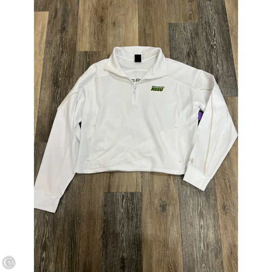 Athletic Sweatshirt Collar By Under Armour In White, Size: L