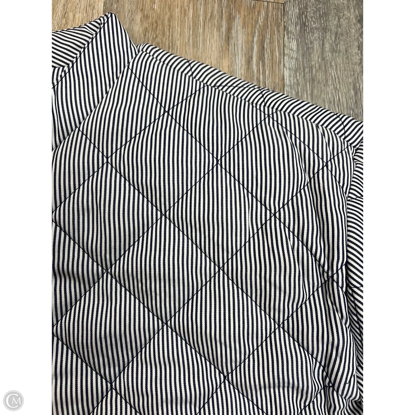 Jacket Puffer & Quilted By Evereve In Striped Pattern, Size: S