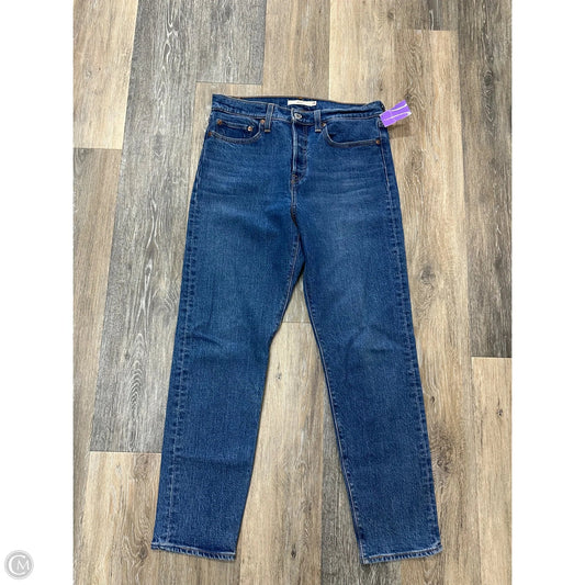 Jeans Straight By Levis In Blue Denim, Size: 6