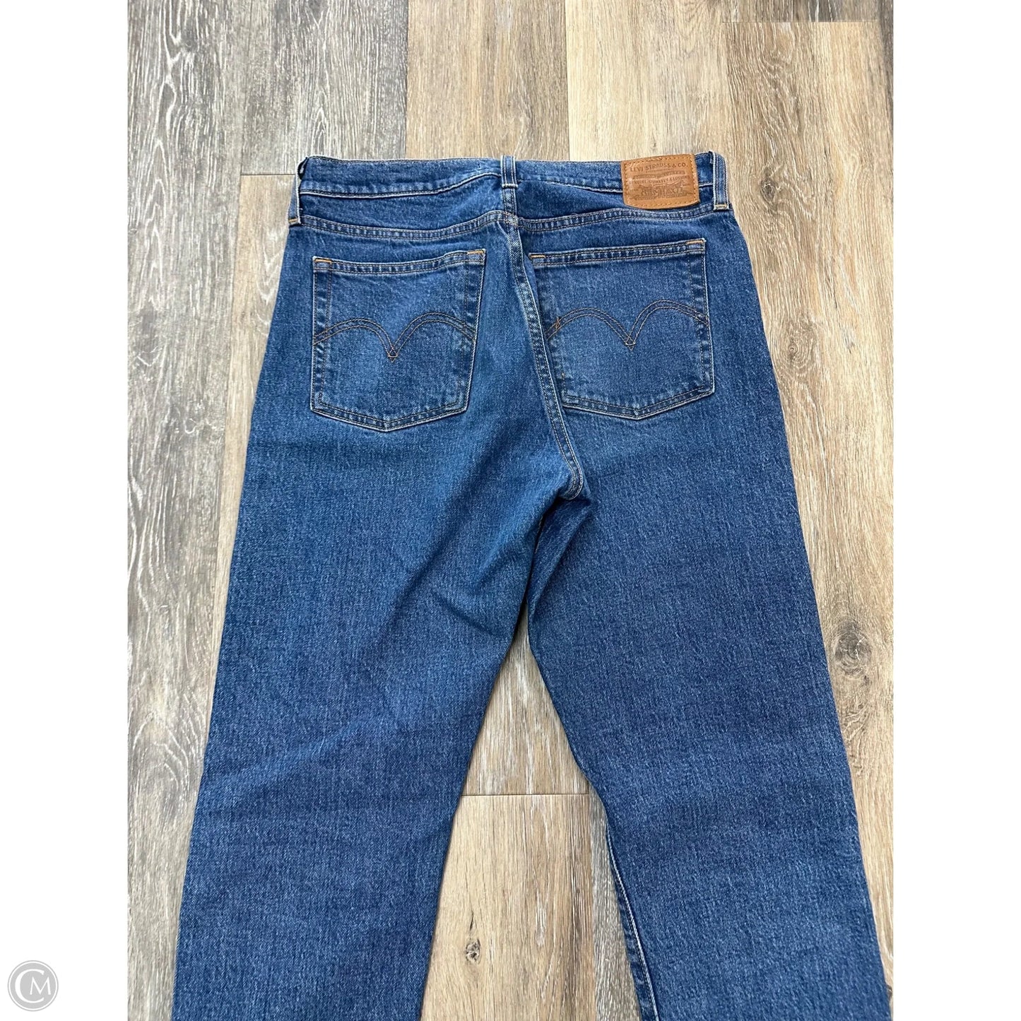 Jeans Straight By Levis In Blue Denim, Size: 6