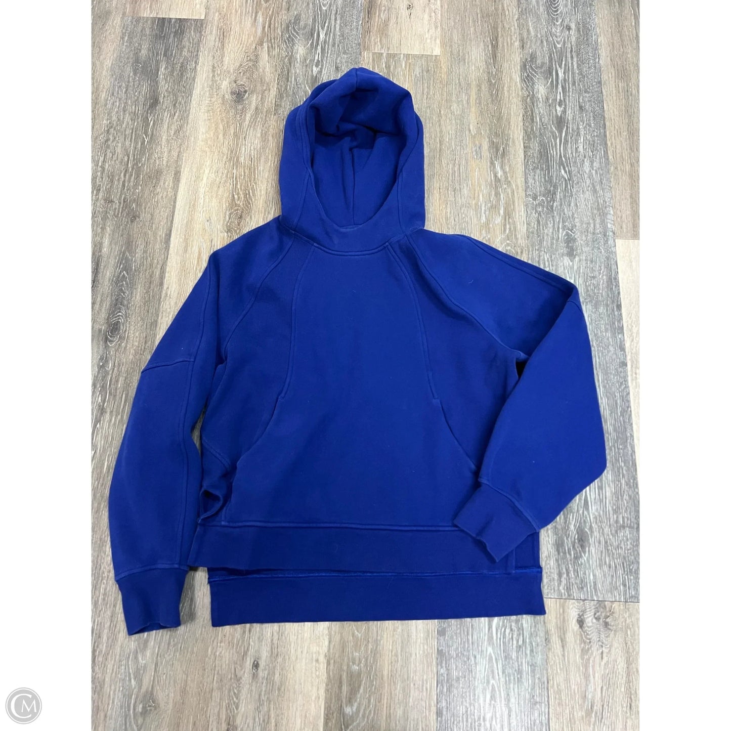 Athletic Sweatshirt Hoodie By Lululemon In Blue, Size: S