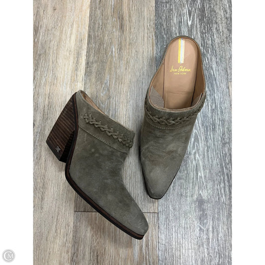 Boots Ankle Heels By Sam Edelman In Green, Size: 9.5