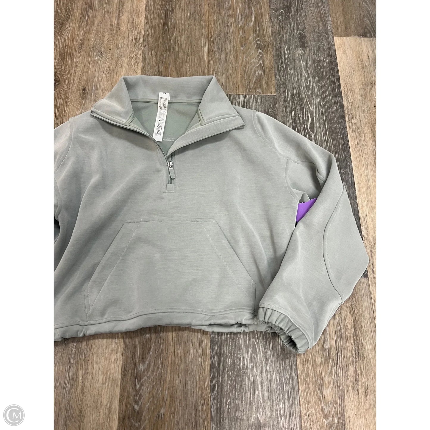 Athletic Sweatshirt Collar By Lululemon In Green, Size: 6