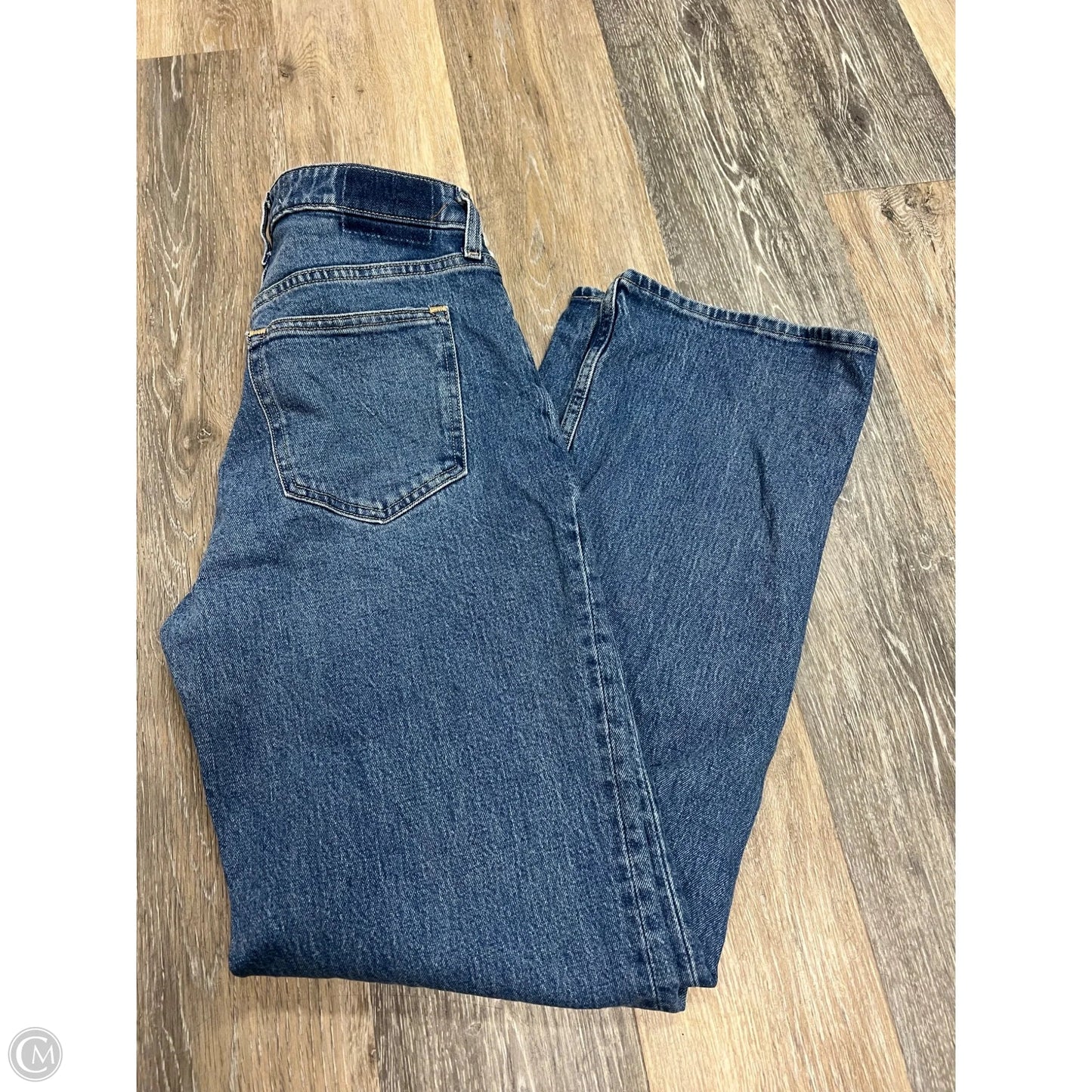 Jeans Straight By Abercrombie And Fitch In Blue Denim, Size: 2