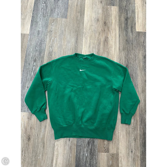 Athletic Sweatshirt Crewneck By Nike In Green, Size: Xs
