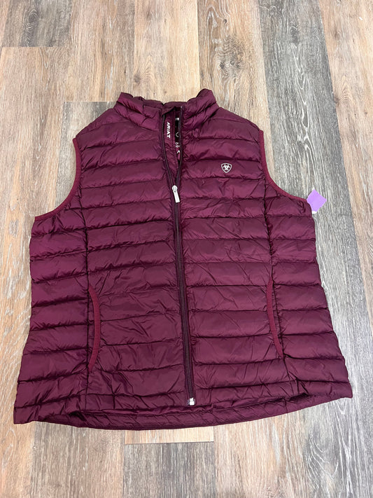 Vest Puffer & Quilted By Ariat In Purple, Size: Xl