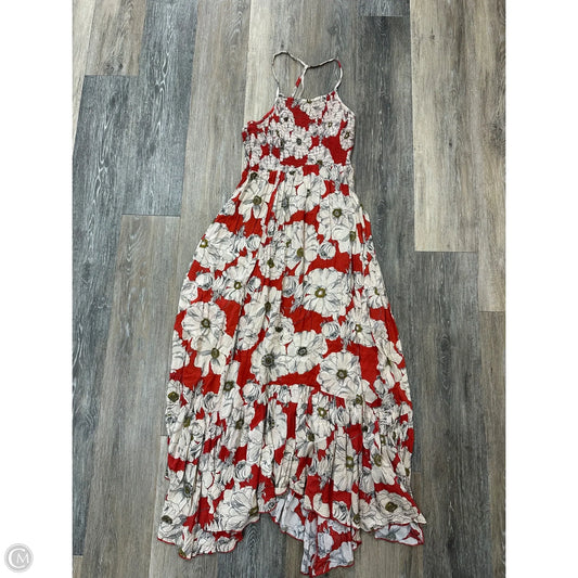 Dress Casual Maxi By Free People In Floral Print, Size: S
