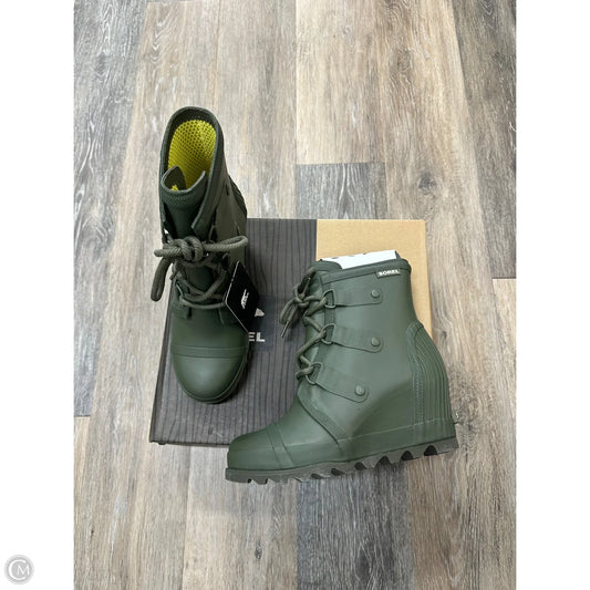 Boots Ankle Heels By Sorel In Green, Size: 7
