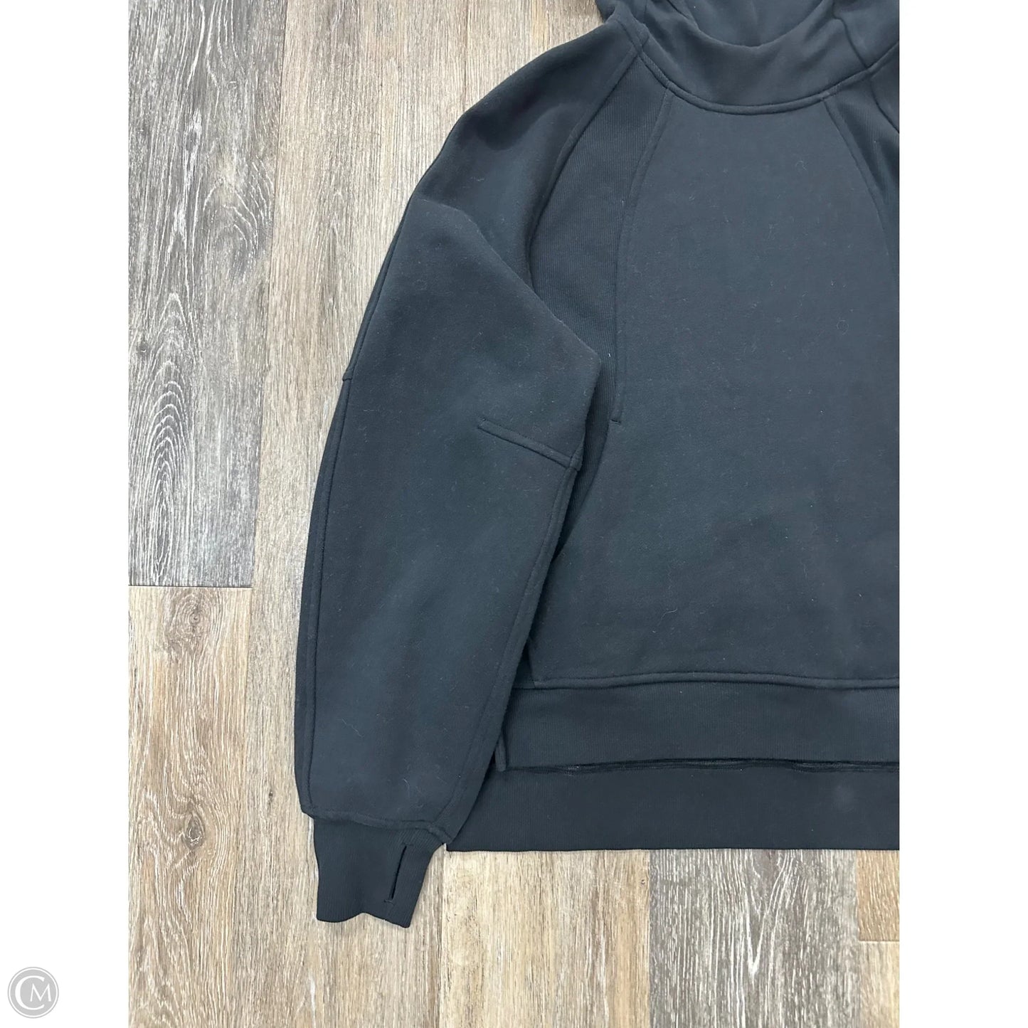 Athletic Sweatshirt Hoodie By Lululemon In Black, Size: Xs