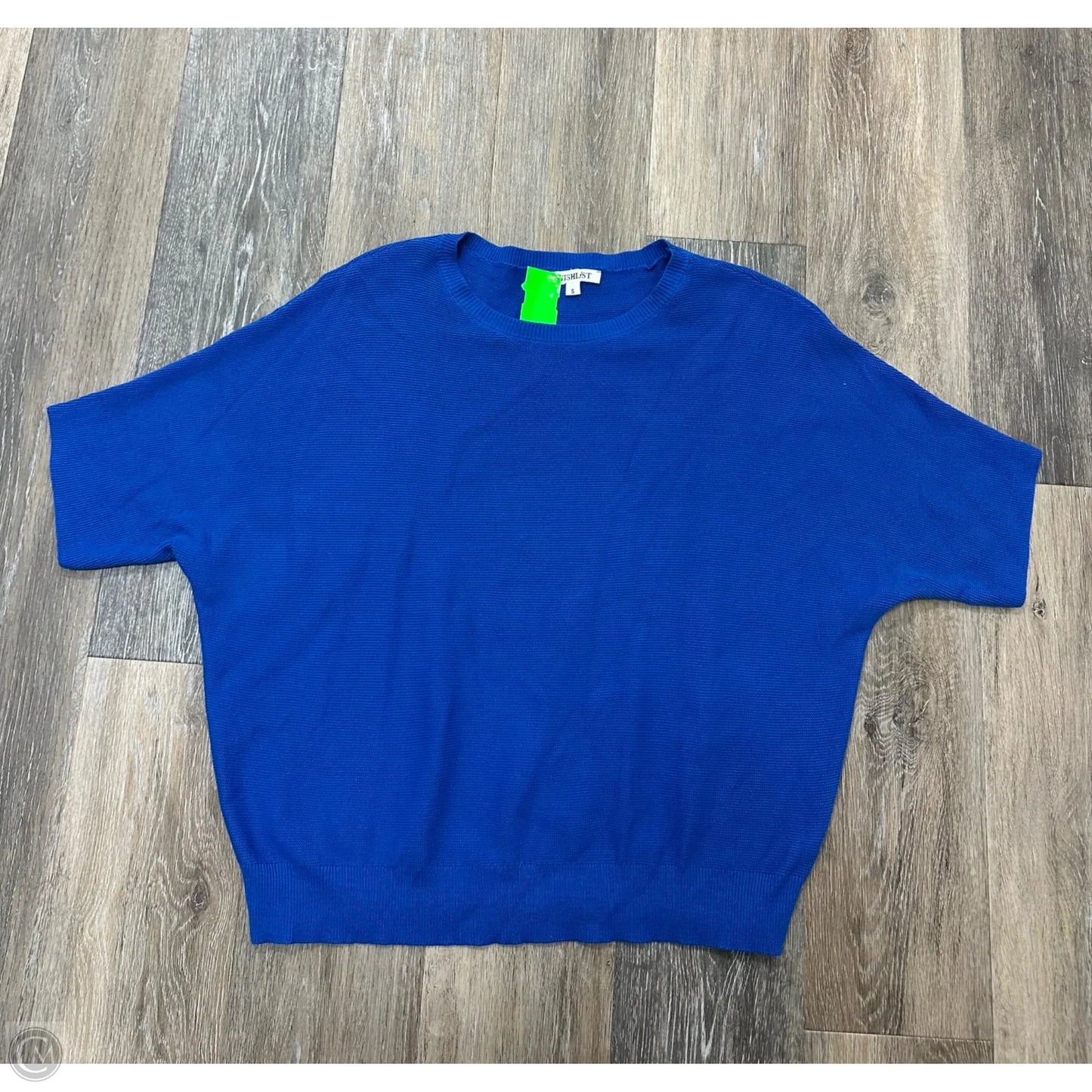 Top Short Sleeve By Wishlist In Blue, Size: S