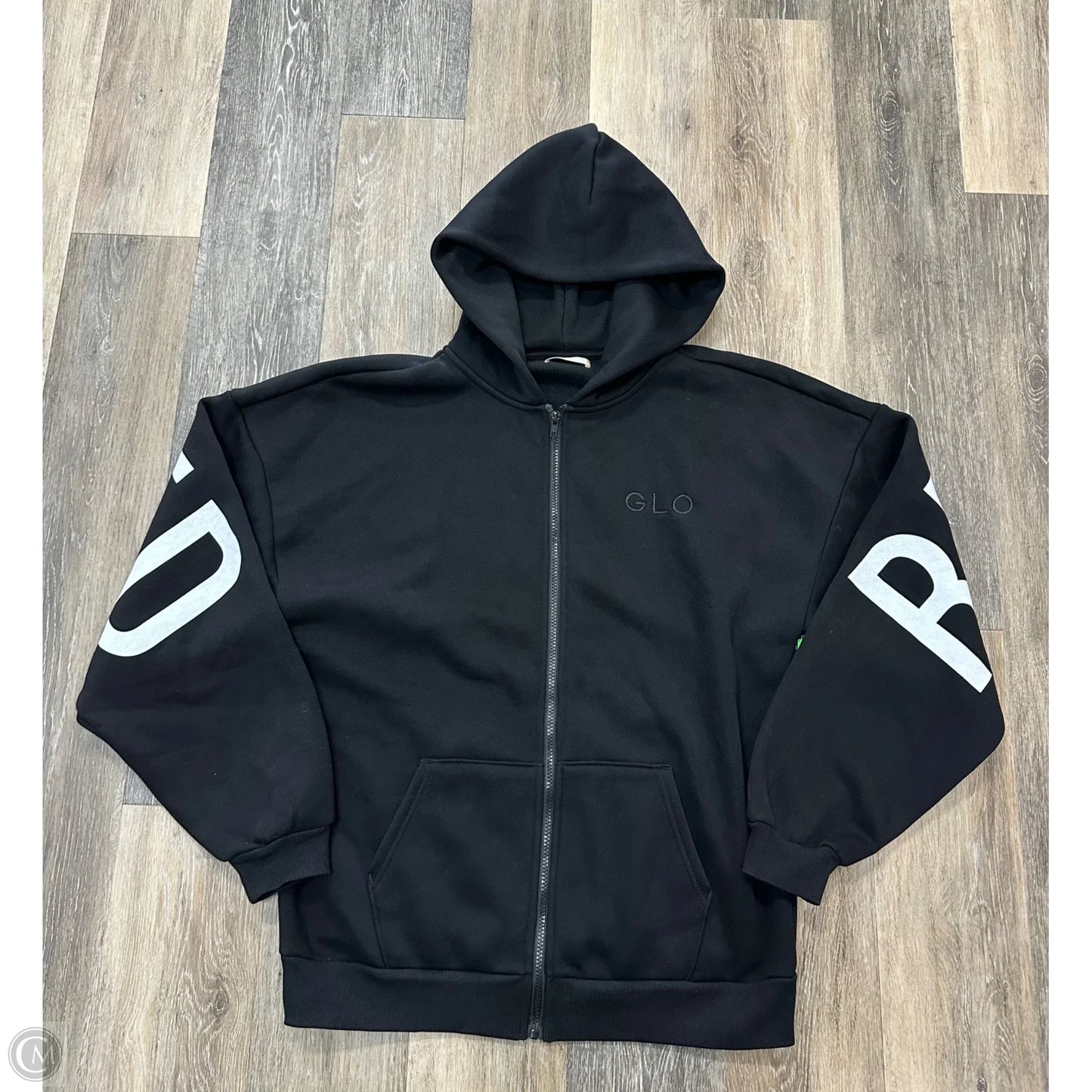 Sweatshirt Hoodie By Glo In Black, Size: S