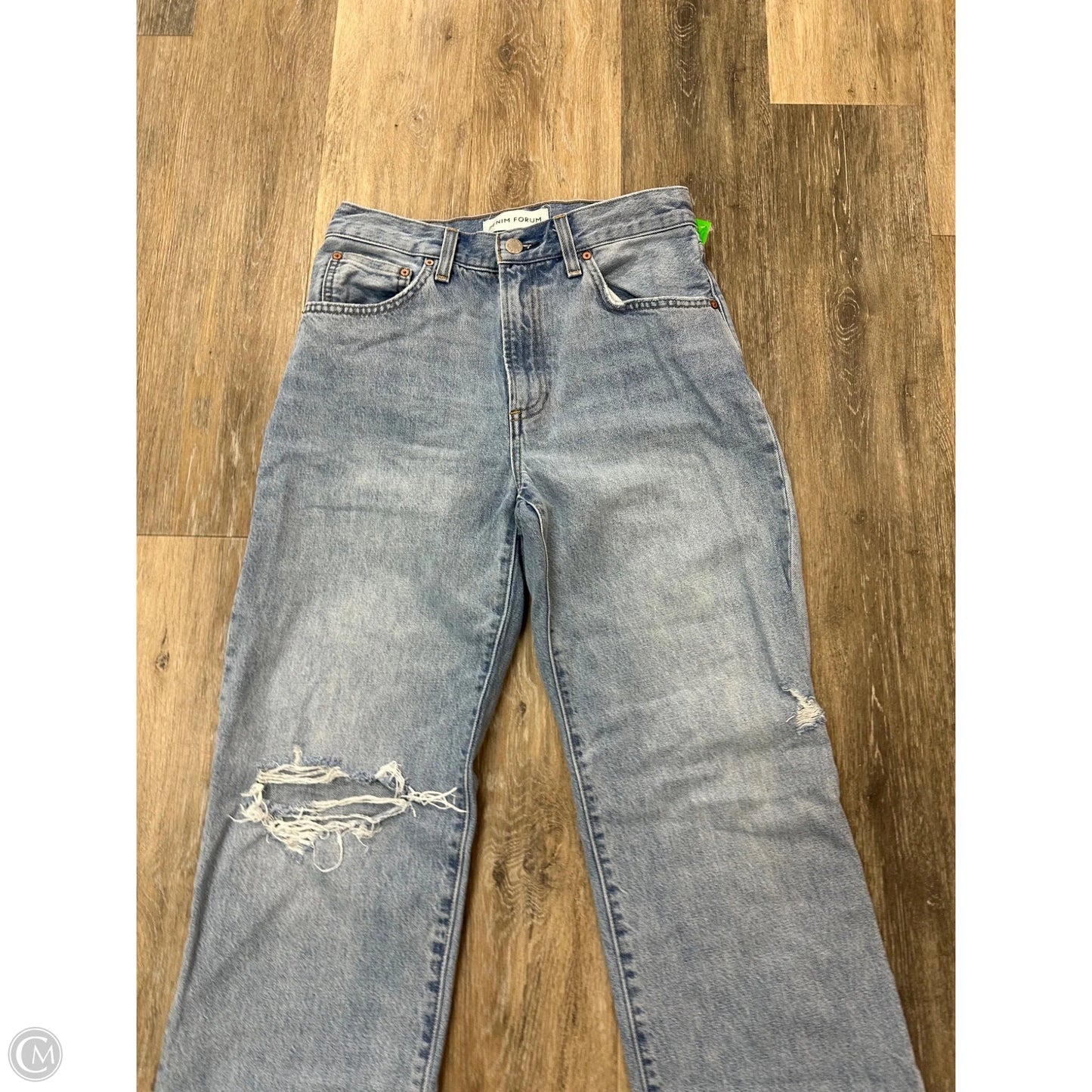 Jeans Straight By Denim Forum In Blue Denim, Size: 2