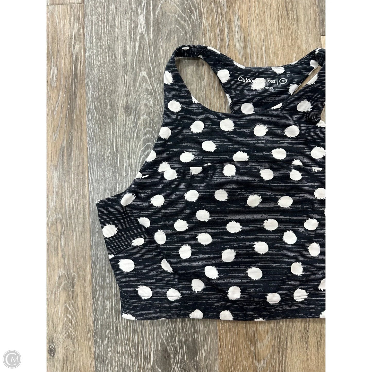 Athletic Bra By Outdoor Voices In Polkadot Pattern, Size: S