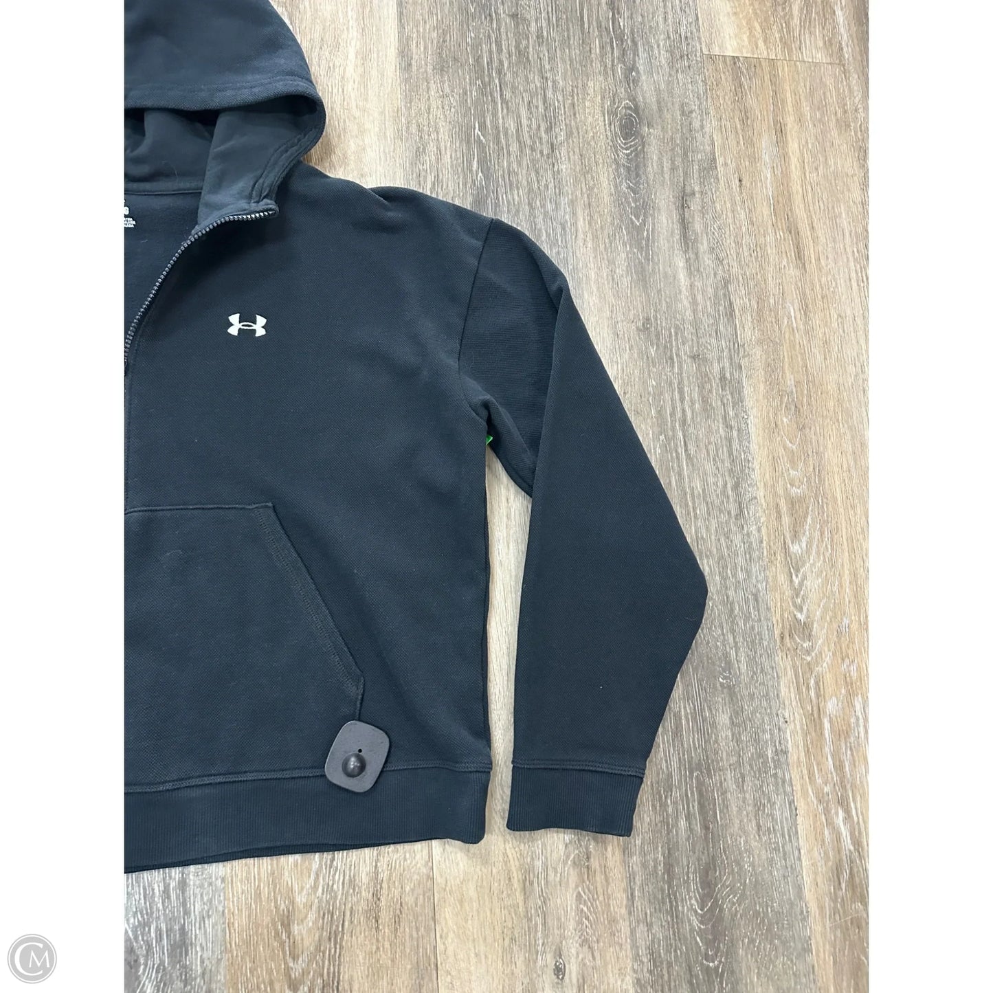 Athletic Sweatshirt Hoodie By Under Armour In Black, Size: L