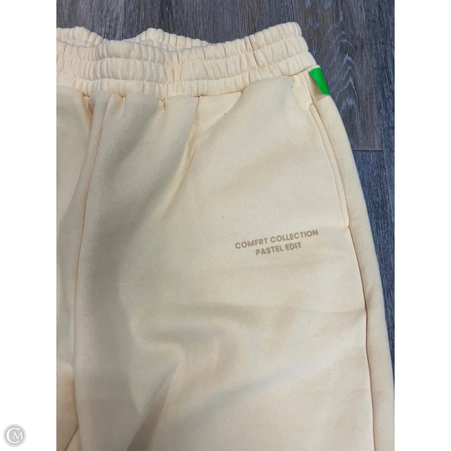 Athletic Pants By Comfrt In Yellow, Size: Xl