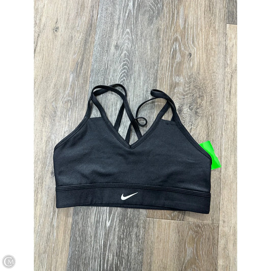Athletic Bra By Nike In Black, Size: S