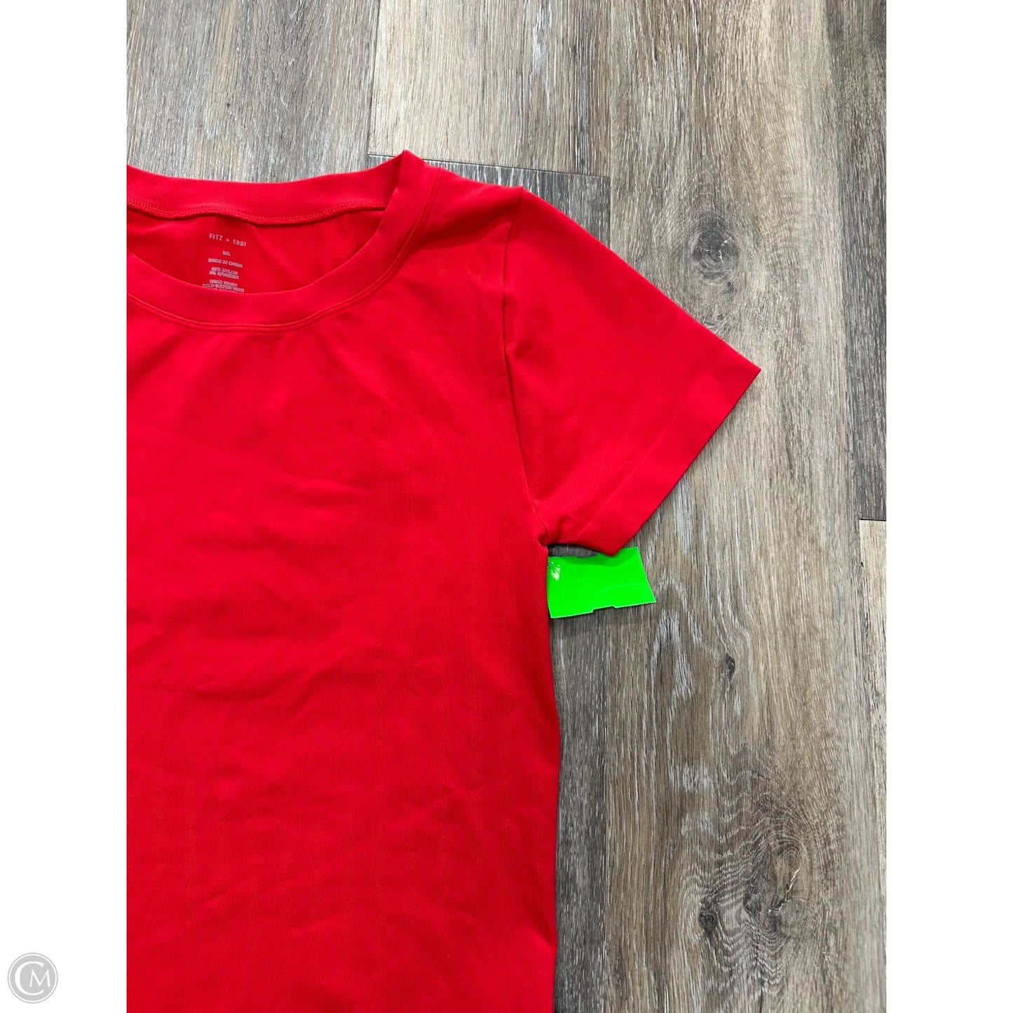 Top Short Sleeve By Fitz + Eddi In Red, Size: M
