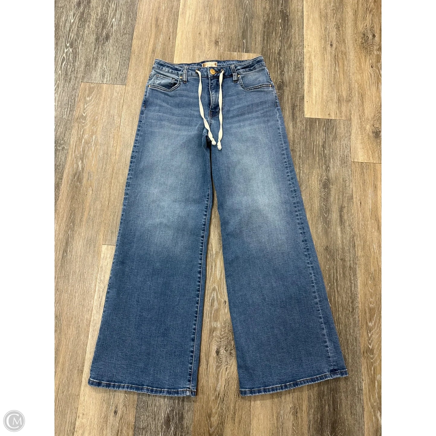 Jeans Wide Leg By Kut In Blue Denim, Size: 4