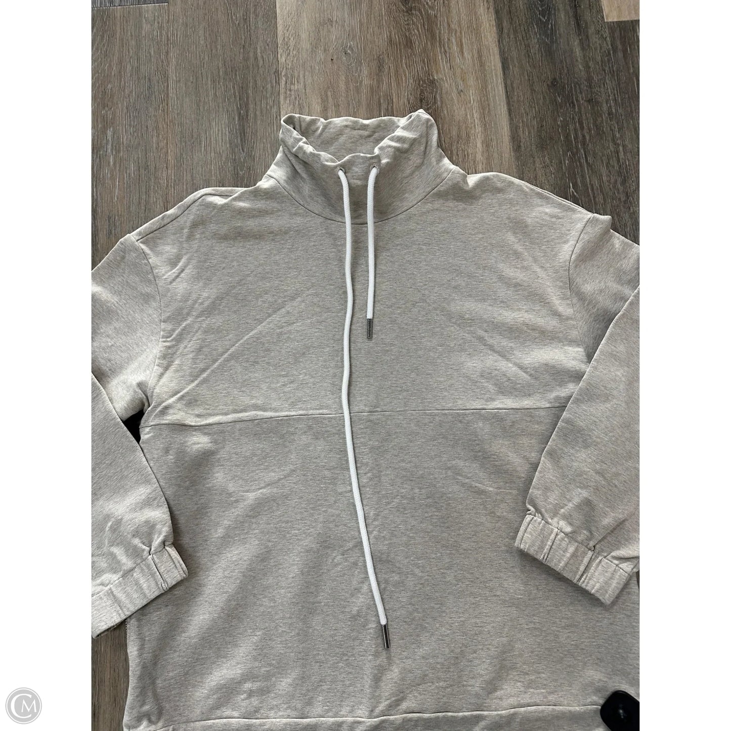 Athletic Sweatshirt Collar By Varley In Tan, Size: L