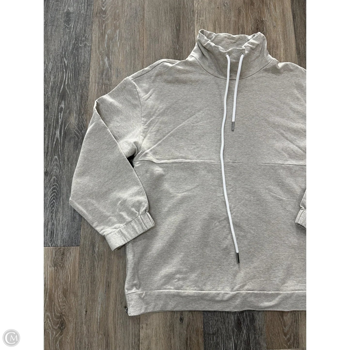 Athletic Sweatshirt Collar By Varley In Tan, Size: L