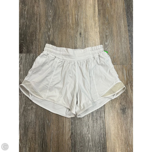 Athletic Shorts By Lululemon In White, Size: 4
