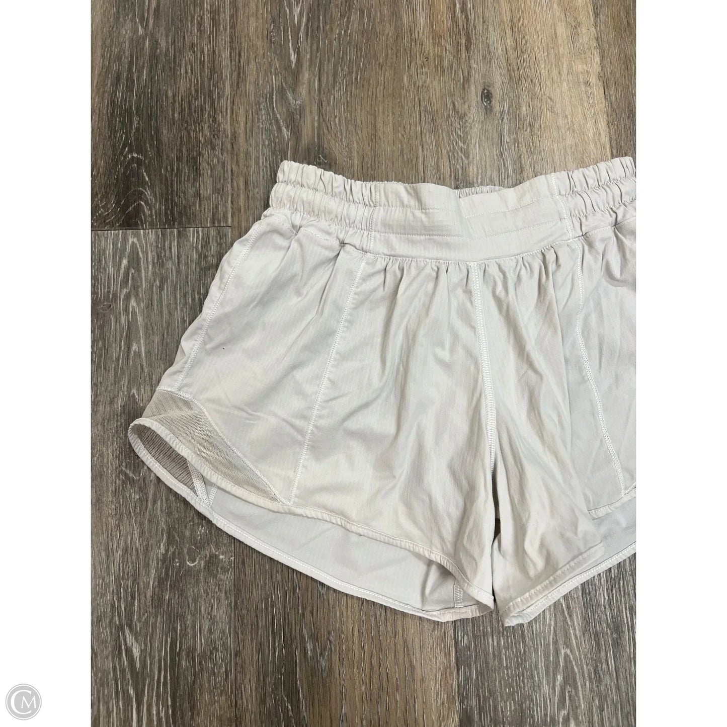 Athletic Shorts By Lululemon In White, Size: 4