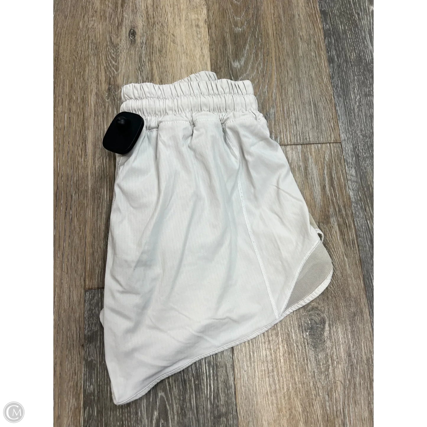 Athletic Shorts By Lululemon In White, Size: 4