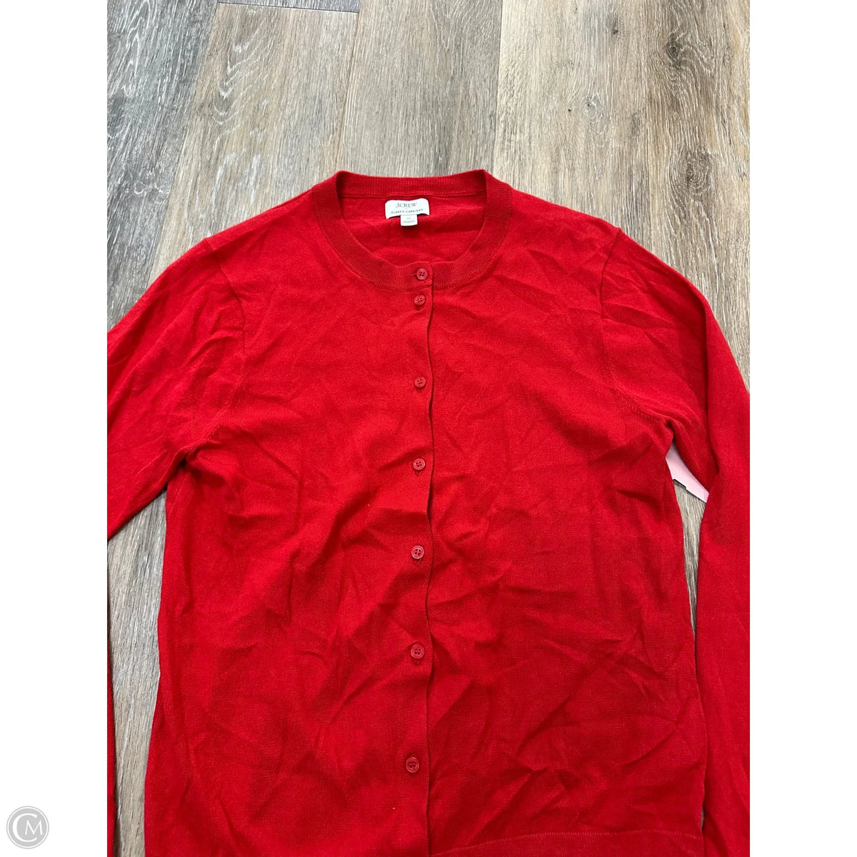 Sweater Cardigan By J. Crew In Red, Size: M