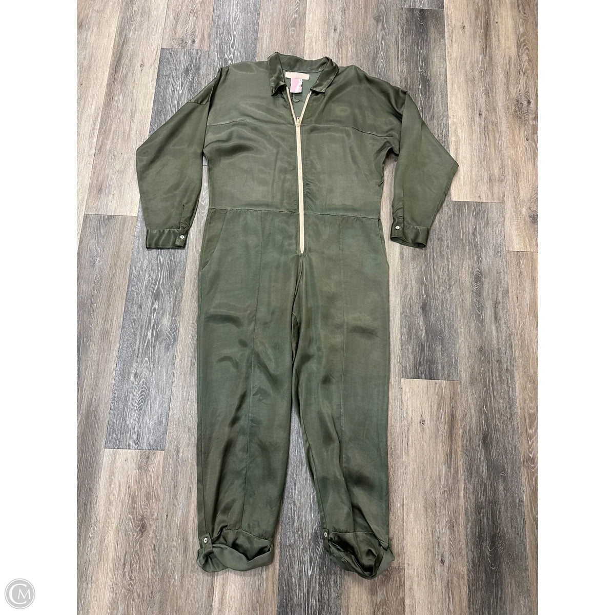 Jumpsuit By Cali Dreaming  In Green, Size: L