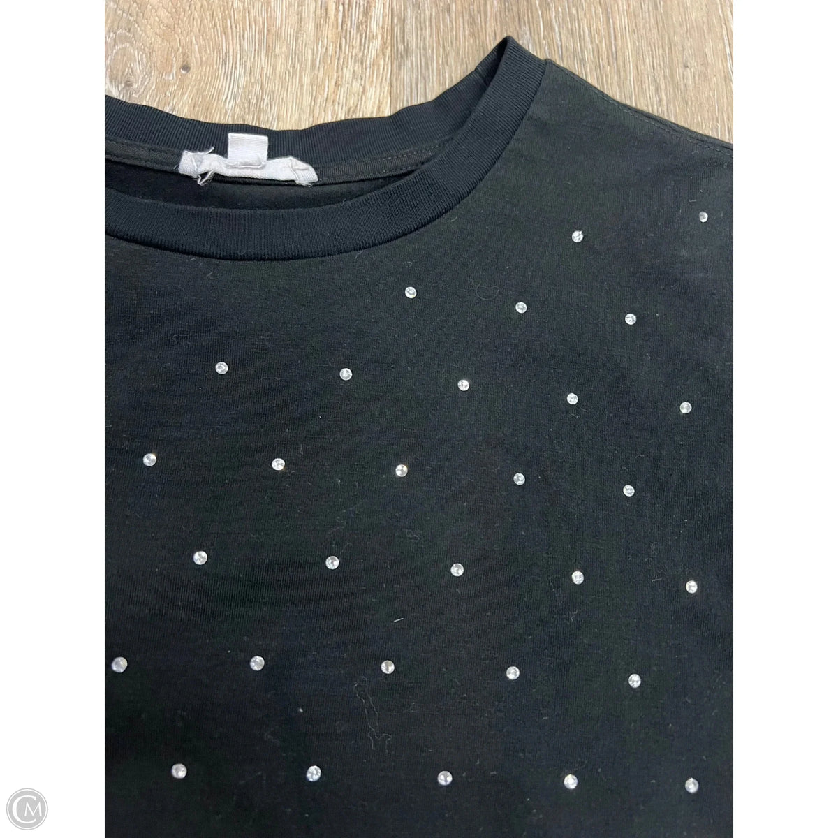 Top Short Sleeve By Geegee In Black, Size: S