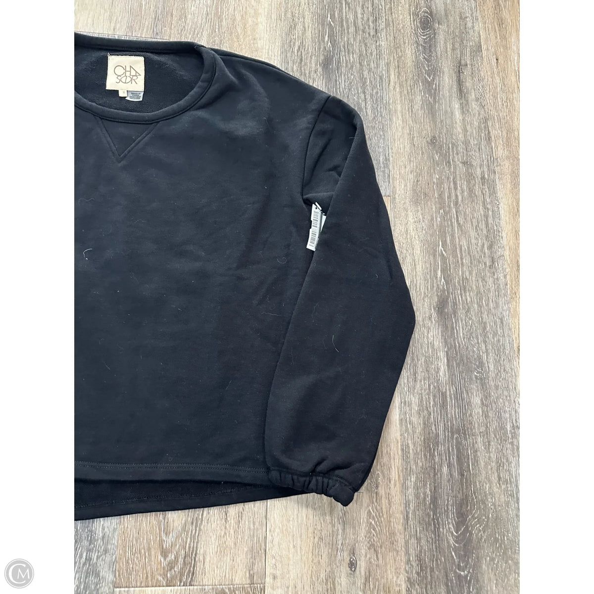 Top Long Sleeve By Chaser In Black, Size: S
