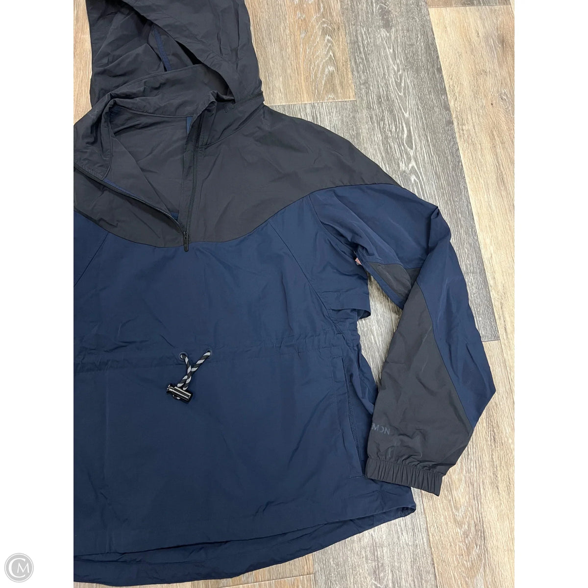 Athletic Jacket By Lululemon In Blue & Grey, Size: 4