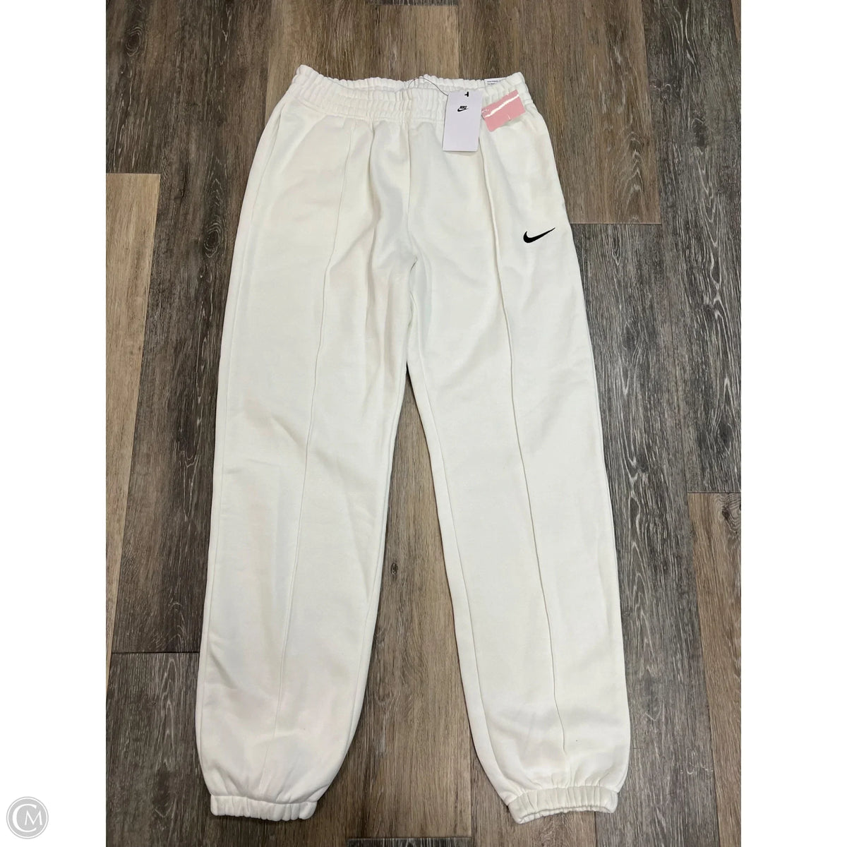 Athletic Pants By Nike Apparel In White, Size: S