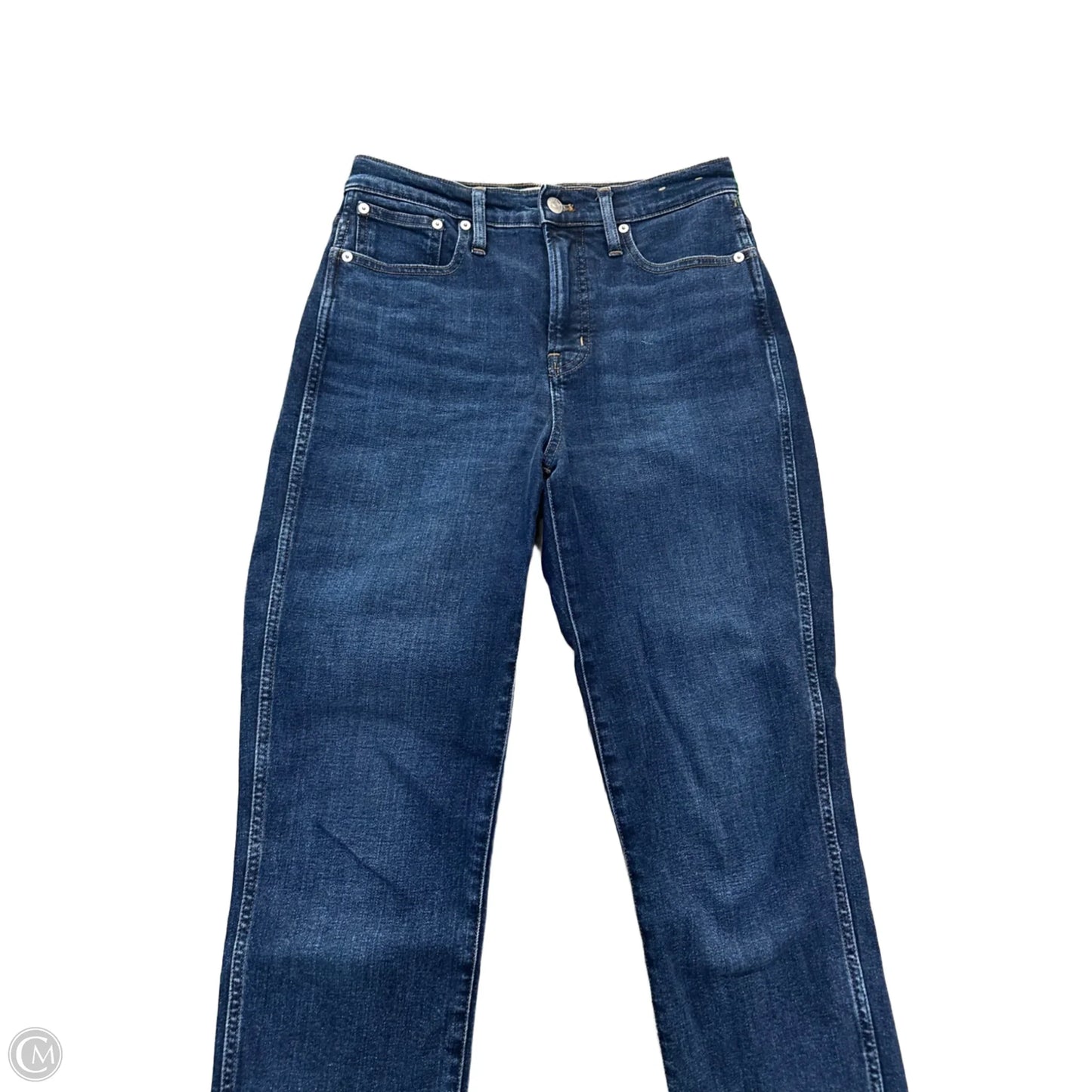 Jeans Straight By Madewell In Blue Denim, Size: 2