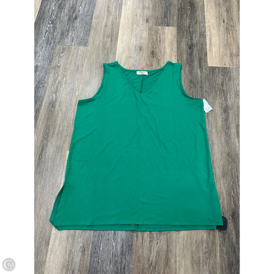Tank Top By Zenana Outfitters In Green, Size: 1x