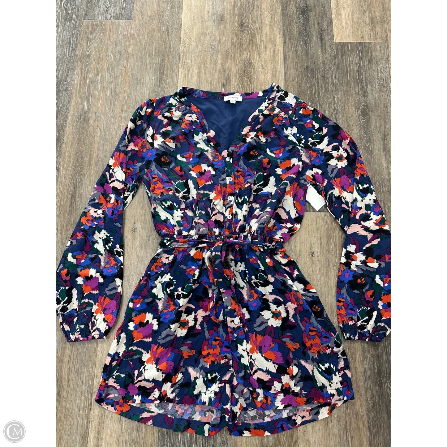 Dress Casual Midi By Evereve In Multi-colored, Size: L