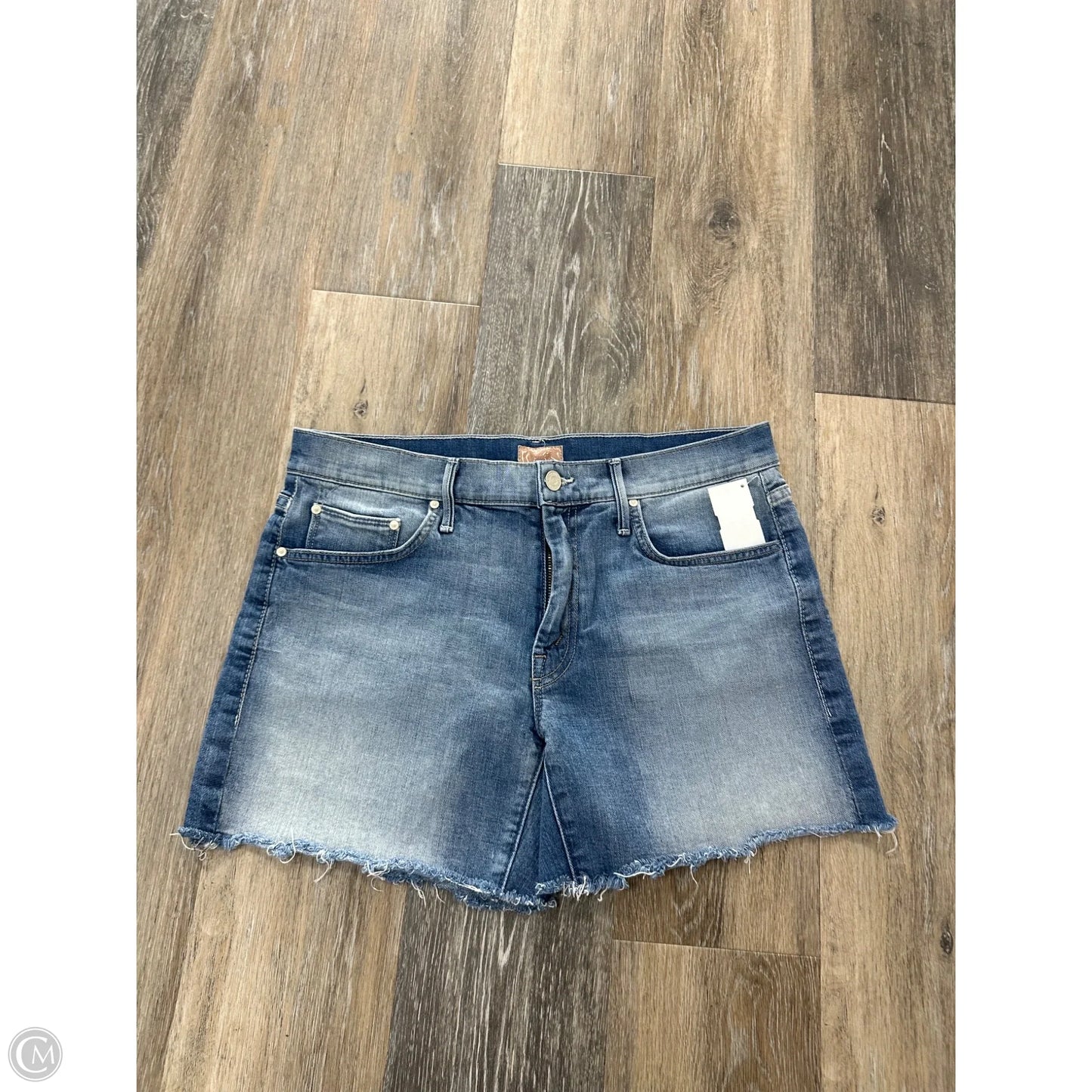 Shorts Designer By Mother In Blue Denim, Size: 4/27